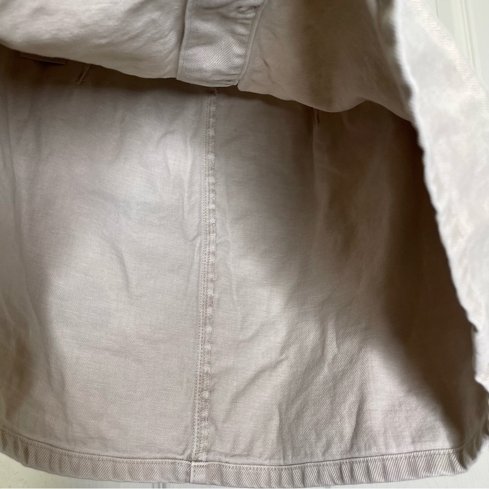 L'AGENCE Kris Button Mini Skirt In Biscuit Sz 29 - Picture 4 of 9